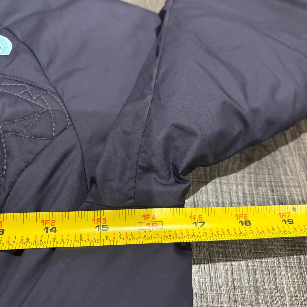 The North Face Womens Floral Quilted Insulated Jacket Gray Teal XS Full Zip - Picture 7 of 10